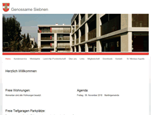 Tablet Screenshot of genossame-siebnen.ch